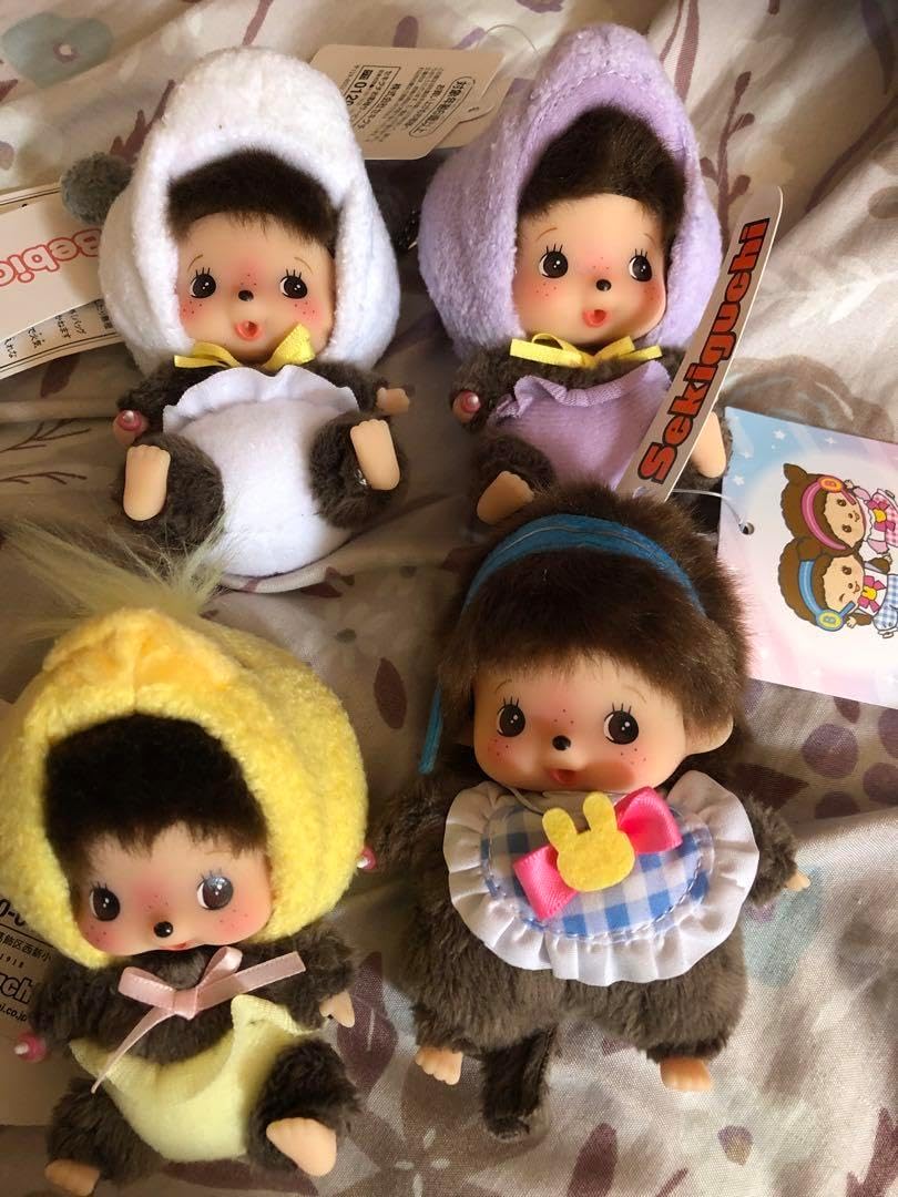 モンチッチ＆ベビチッチストラップ　4点セット モンチッチ＆ベビチッチストラップ4点セット